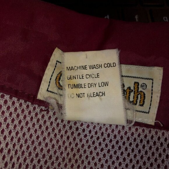 VTG Golfsmith Size XL Maroon Black Full Zip Lightweight Windbreaker Golf Jacket - Picture 10 of 10